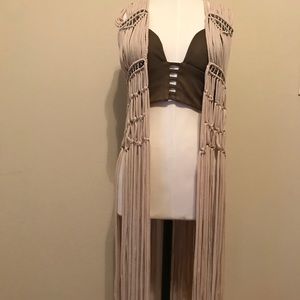 Long Fringe Vest Coachella